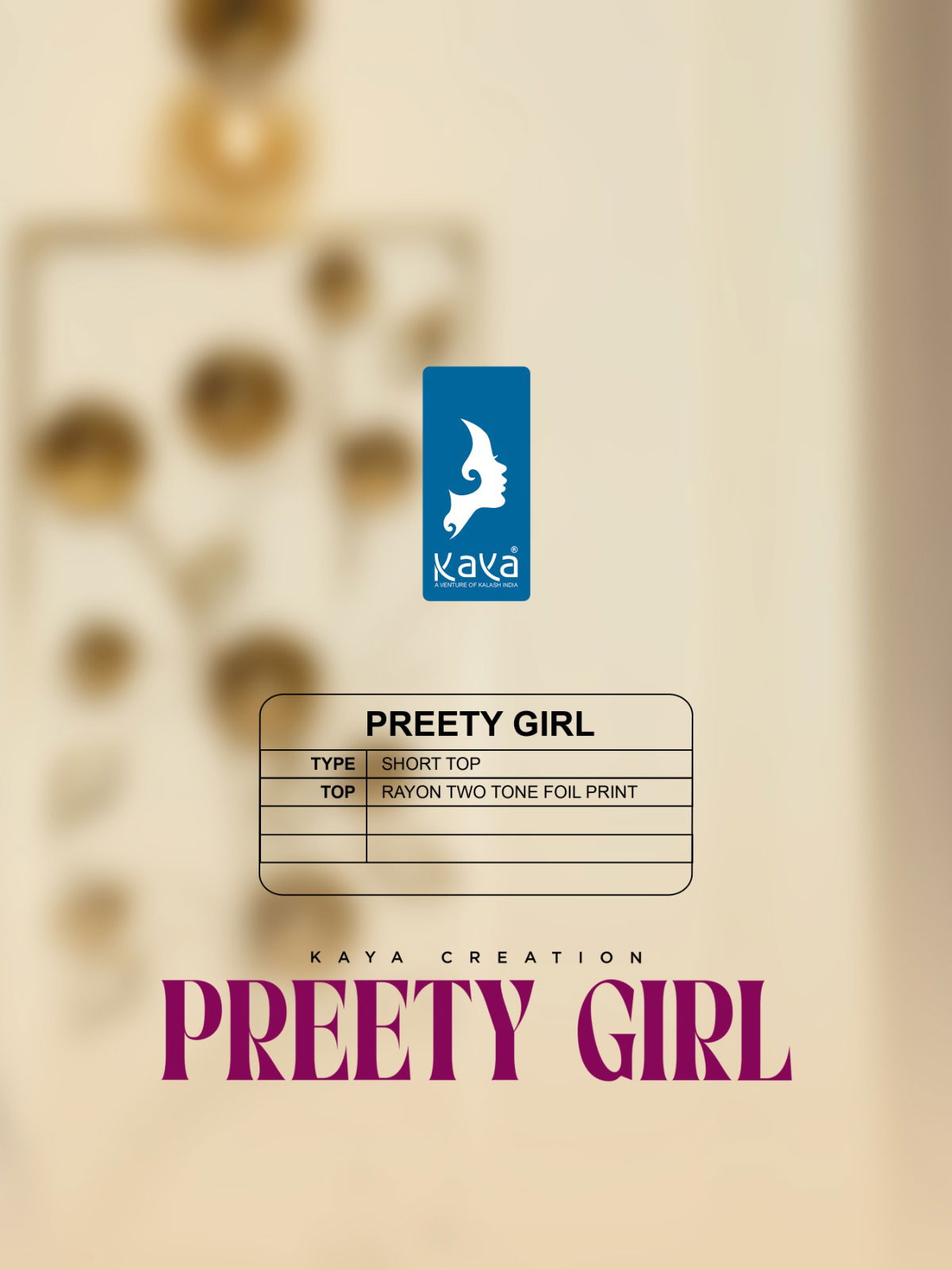 Preety Girl By Kaya Printed Short Top Catalog